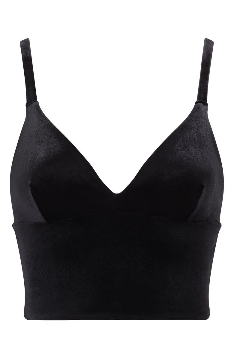 Commando Velvet Longline Bralette, Alternate, color,