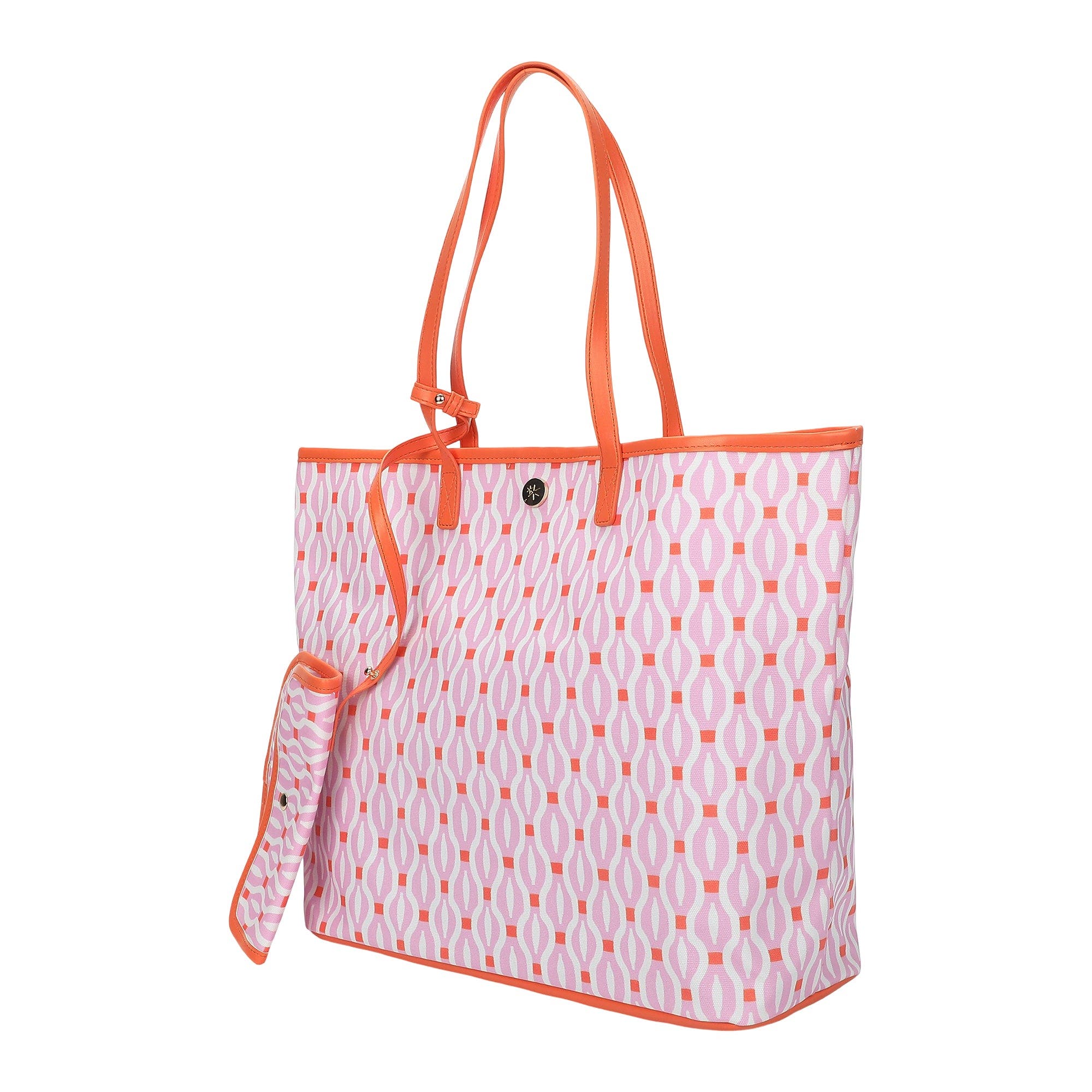 Oversized Tote Bag with Detachable Wristlet Pouch, Alternate, color, Multicolor