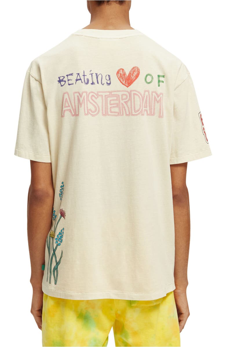 Scotch & Soda Heart of Amsterdam Organic Cotton Graphic T-Shirt, Alternate, color, 