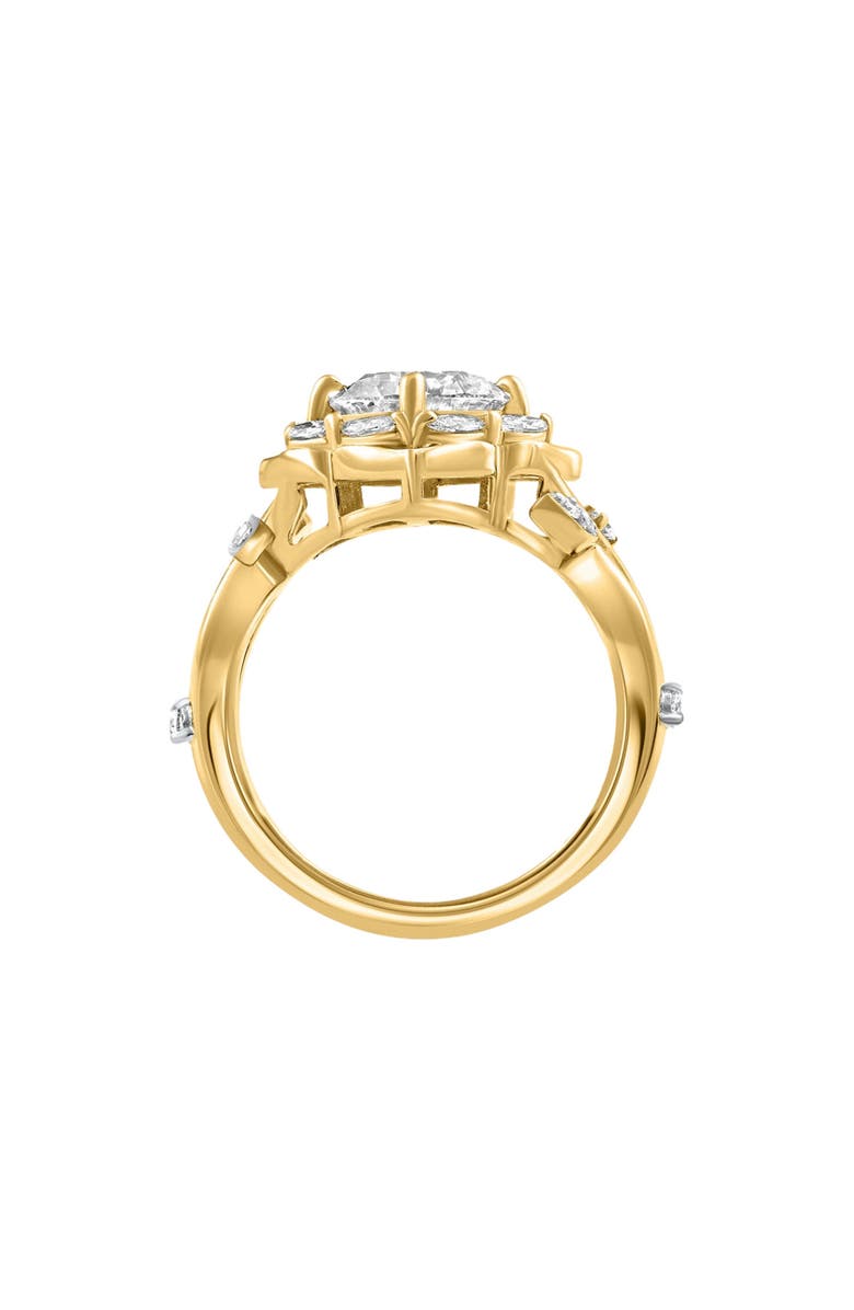 Bliss Diamond Certified 2.53Ct Diamond Engagement Vine Petal Ring 14k Gold Lab Grown, Alternate, color,