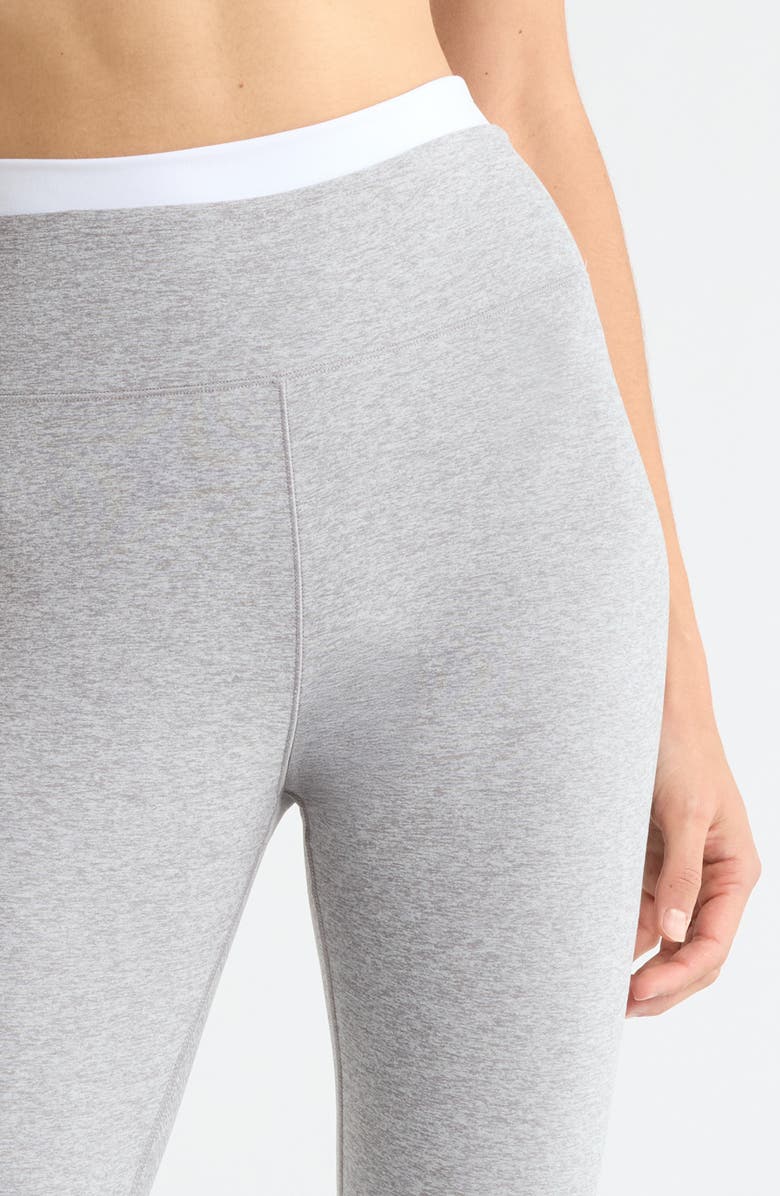 Beyond Yoga Space Dye High Waist Midi Leggings, Alternate, color, Silver Mist