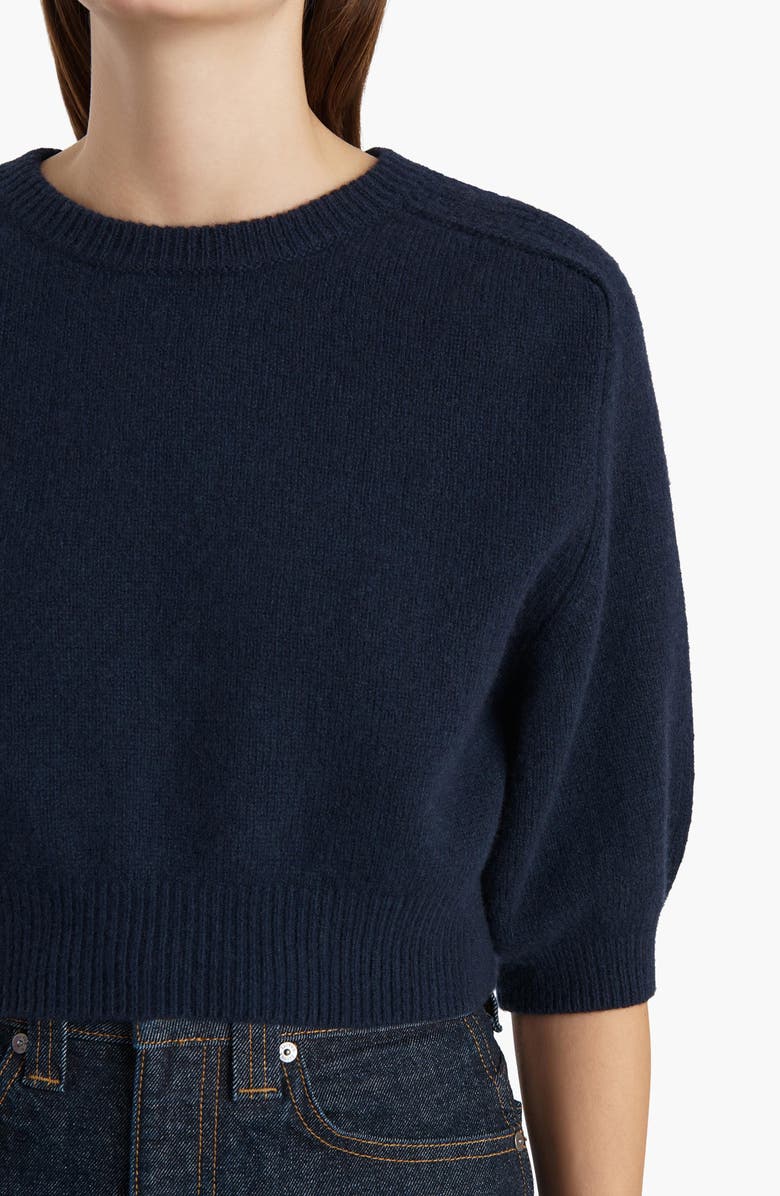 Khaite Lorelai Wool & Cashmere Blend Sweater, Alternate, color, Midnight Navy