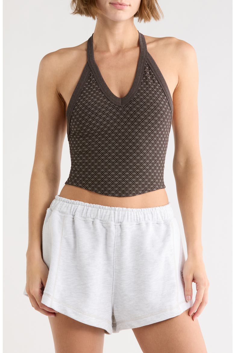 FP Movement All Clear Holiday V-Neck Tank, Main, color, DARK BROWN
