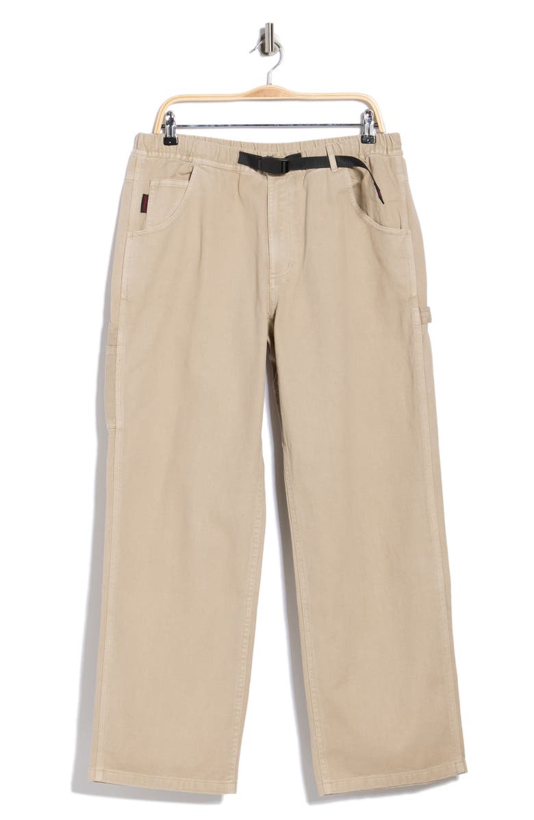 Gramicci Buckle Straight Leg Jeans, Alternate, color, Light Beige
