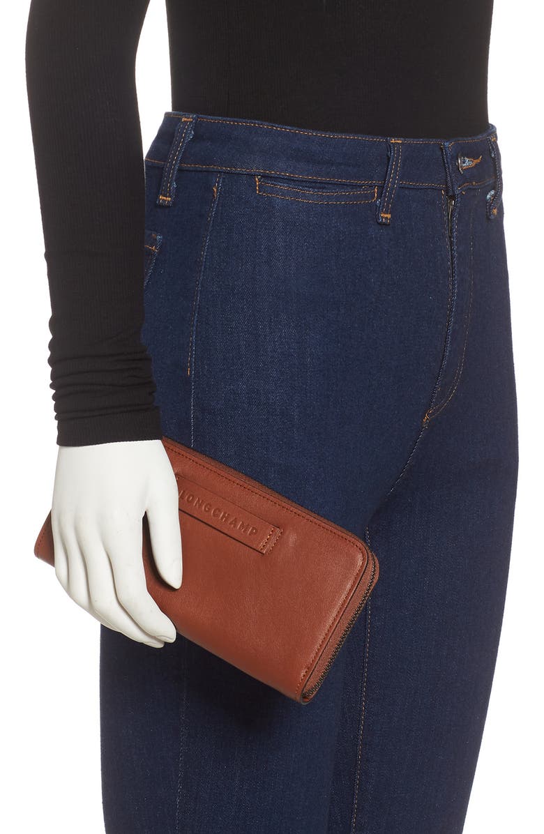 Longchamp 3D Leather Wallet, Alternate, color,