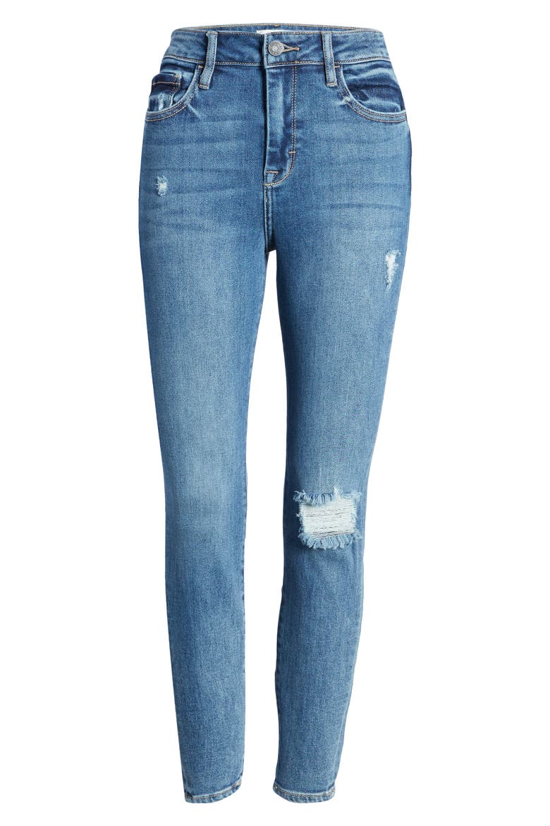 High Rise Super Stretch Skinny Jeans, Alternate, color, DARK WASH