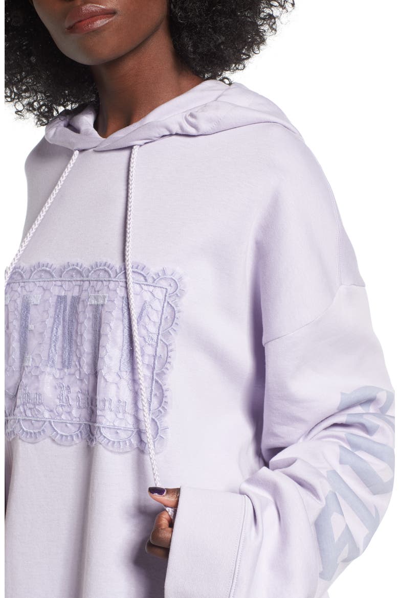 PUMA by Rihanna Lace Hoodie, Alternate, color, THISTLE