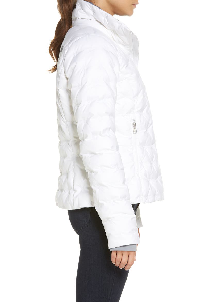 Holladown Water Repellent 550-Fill Power Down Crop Jacket, Alternate, color, TNF WHITE