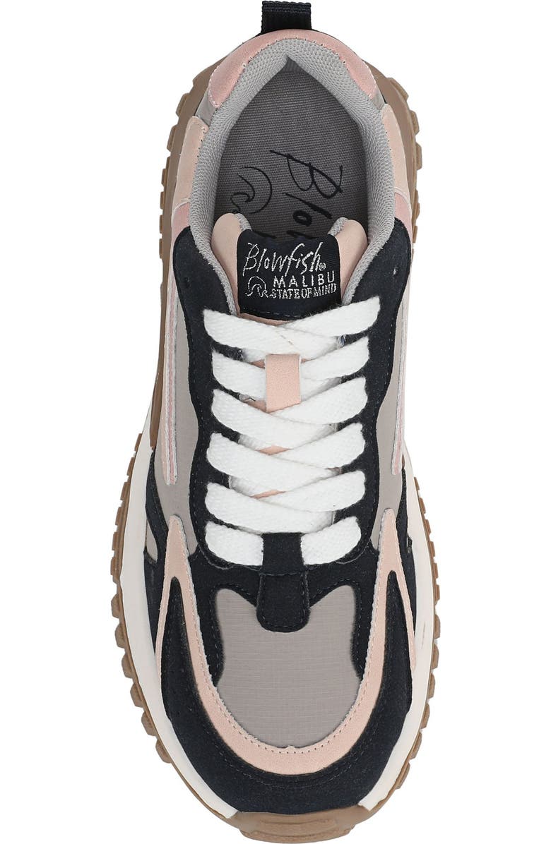 Blowfish Malibu Leo Sneaker, Alternate, color, Navy / Pink Faux Suede