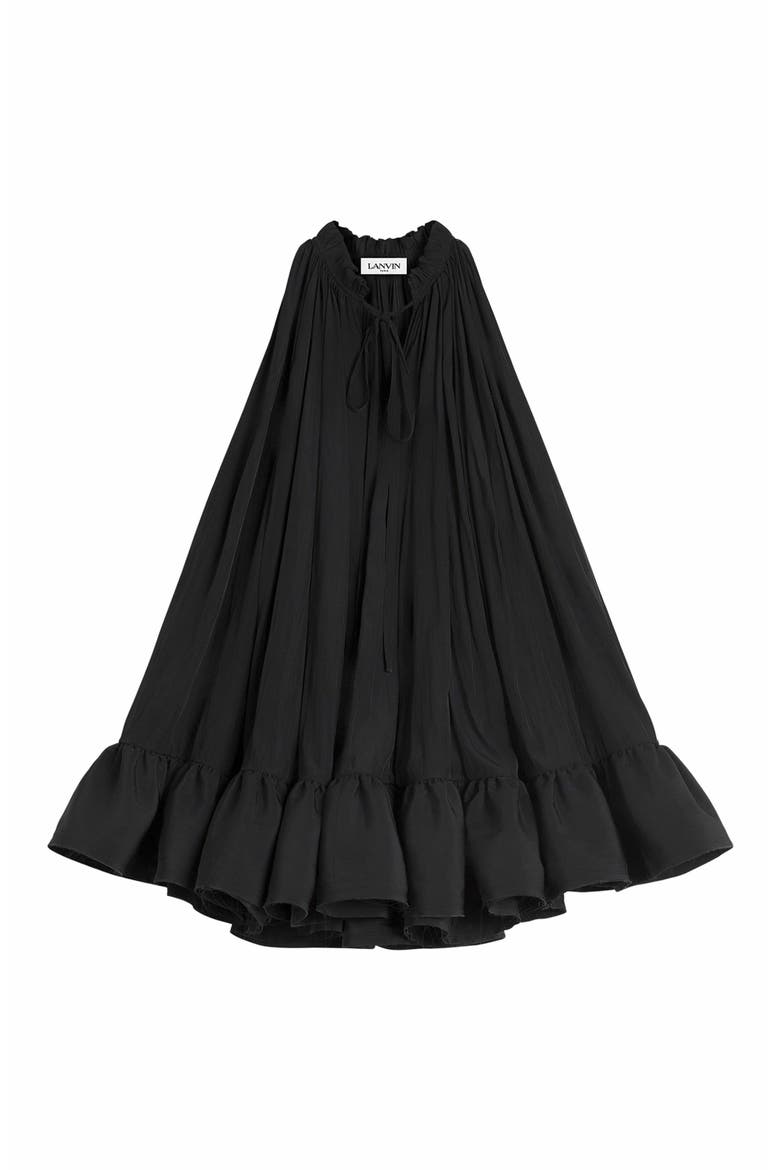 Short Dress With Ruffles, Alternate, color, Black