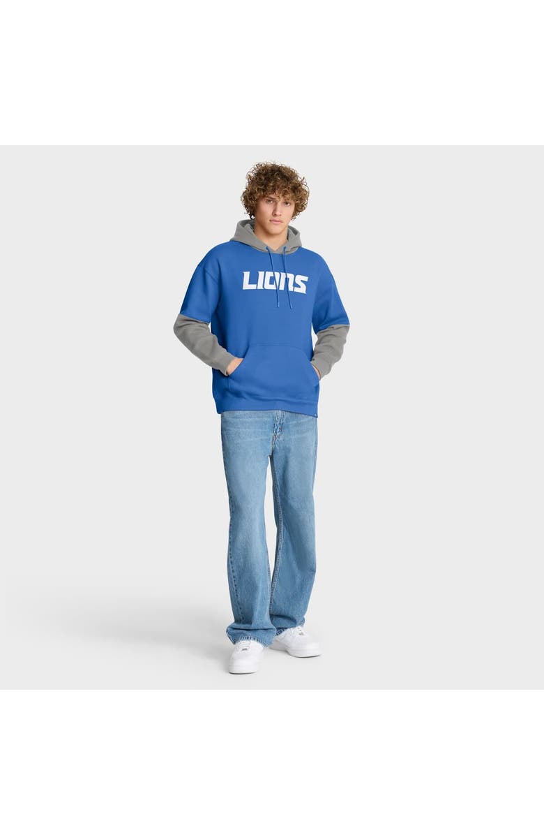 FANATICS Men's Fanatics Blue Detroit Lions Helmet Pullover Hoodie, Alternate, color, Blue