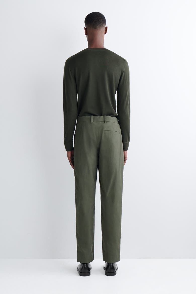 Cotton Regular-Fit Tapered Chinos, Alternate, color, KHAKI
