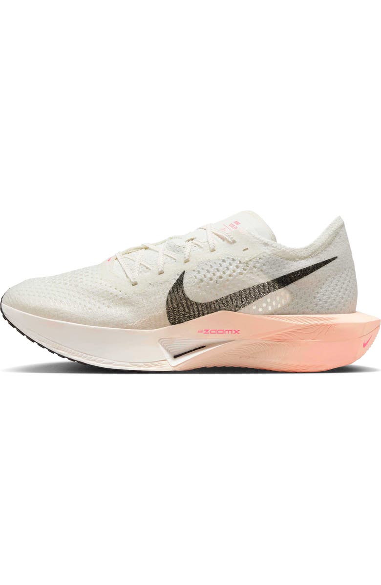 Nike Vaporfly 3 Racing Shoe, Alternate, color, Sail/ Black/ Crimson/ Guava