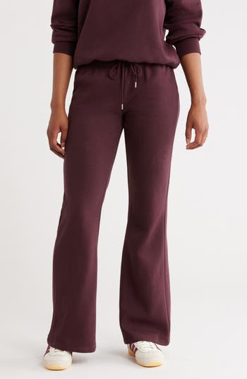 Abound Flare Sweatpants In Burgundy