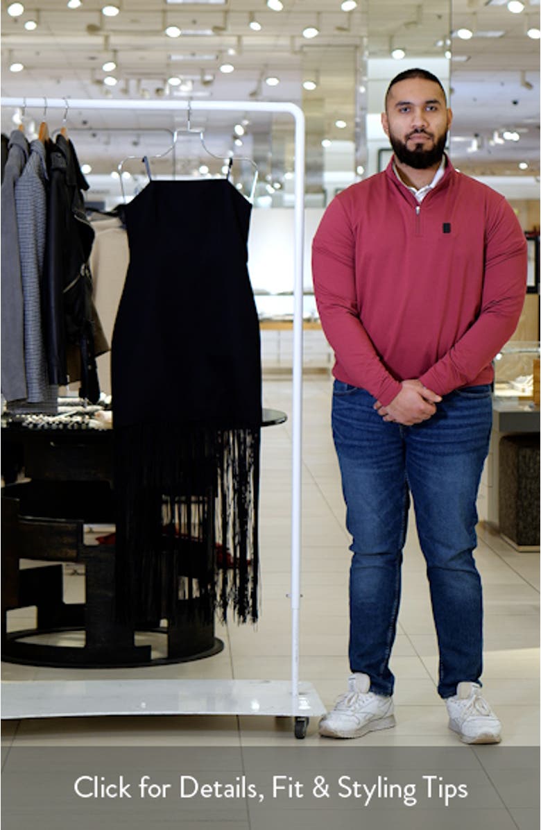 Brodie Strapless Fringe Dress, sales video thumbnail