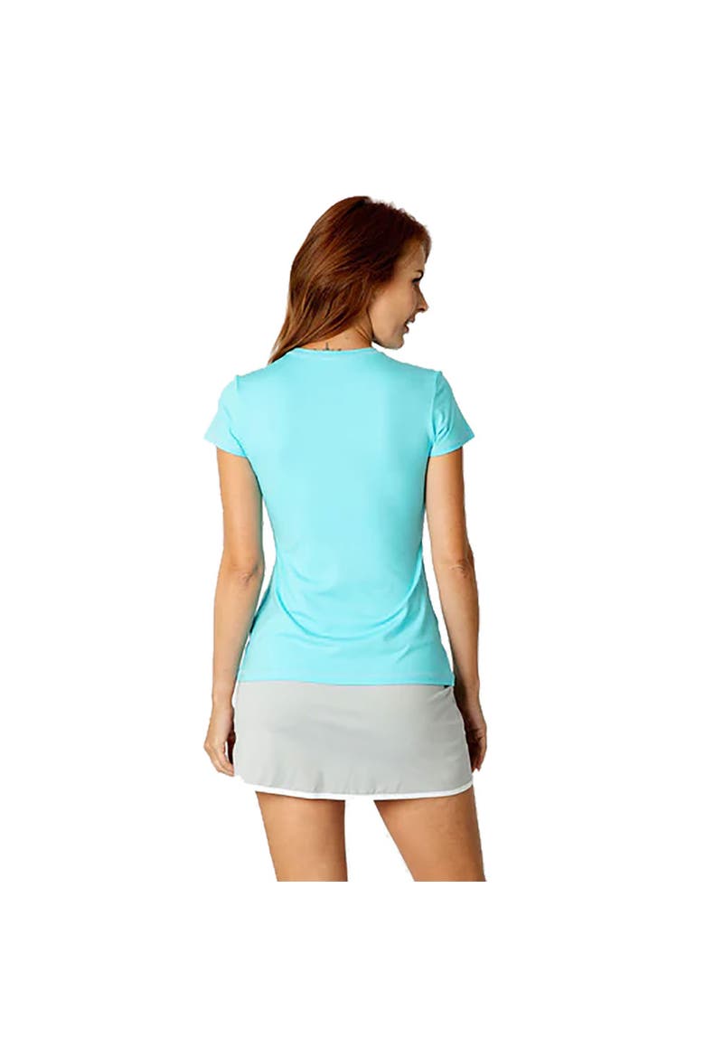 UV Colors Short Sleeve Womens Tennis Shirt, Alternate, color, Air