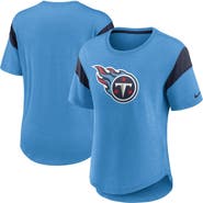 Nike Women's Nike Light Blue Tennessee Titans Primary Logo Fashion Top