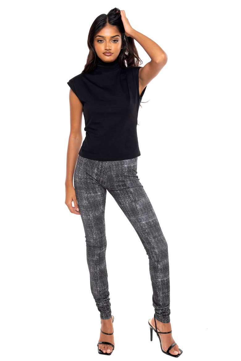 Knit Turtleneck Top, Alternate, color, BLACK