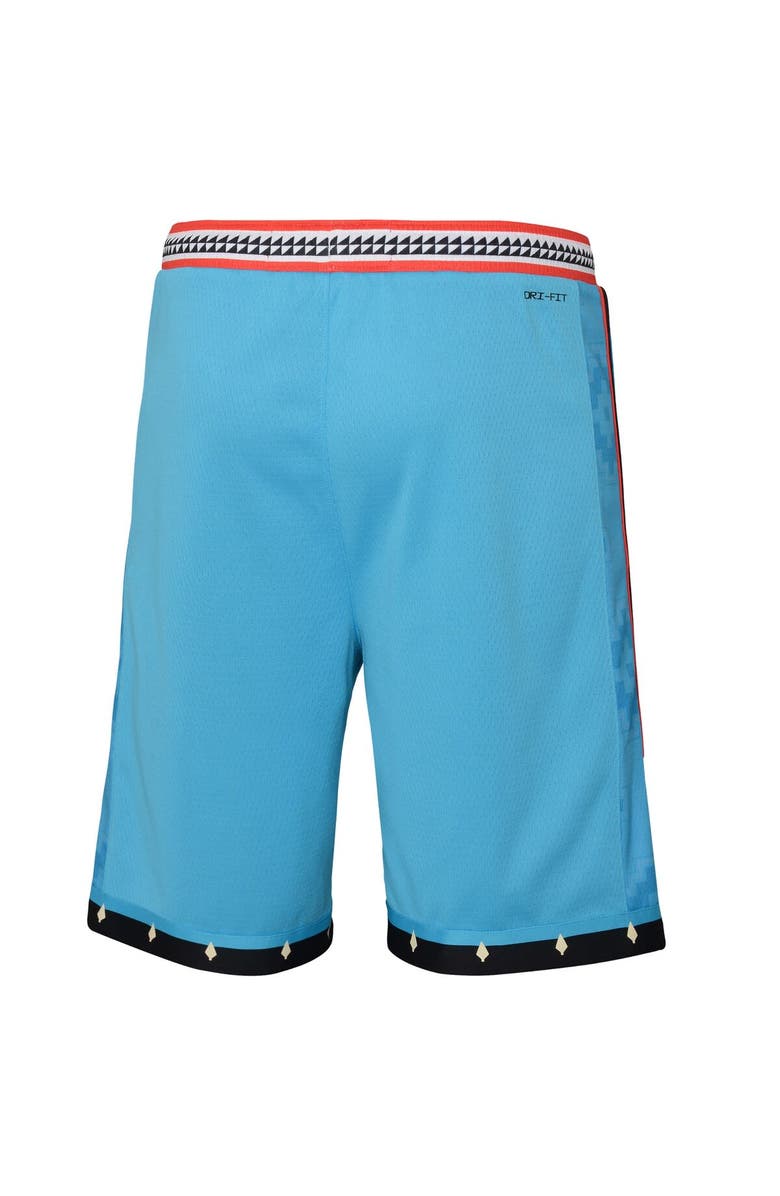 Jordan Brand Youth Jordan Brand Turquoise Phoenix Suns 2022/23 City Edition Swingman Shorts, Alternate, color, 