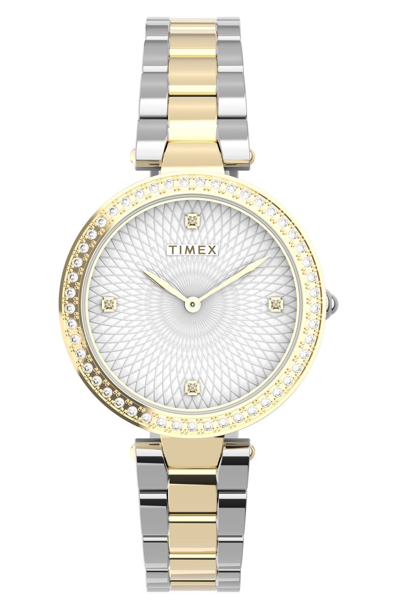 Timex<sup>®</sup> Adorn Crystal Bracelet Watch, 32mm, Main, color,