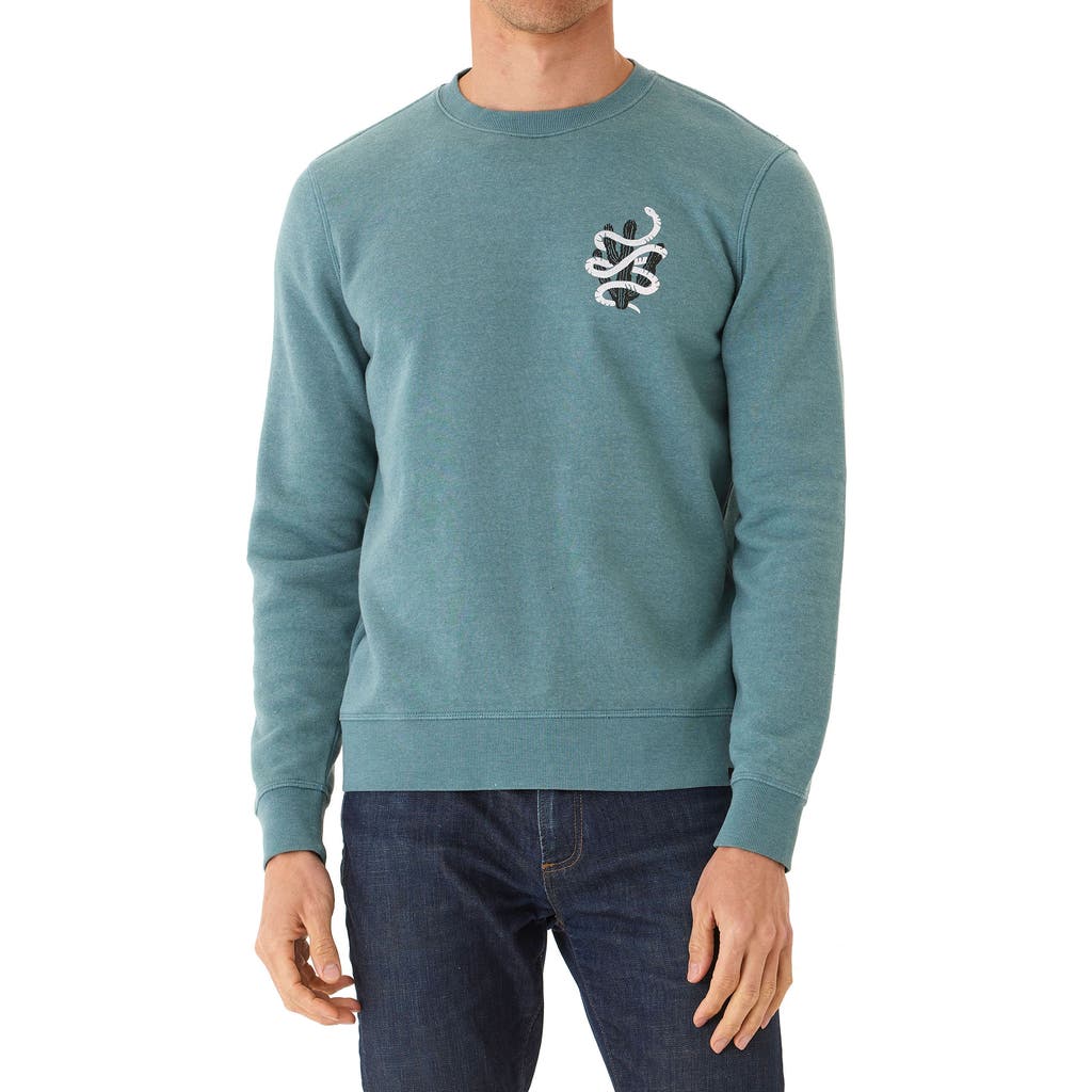 Threads 4 Thought Desert Snake Mineral Wash Crewneck Sweatshirt In Watrcrs