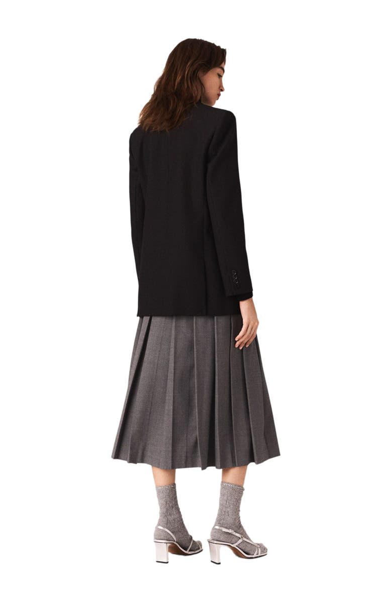 maje Double-breasted jacket, Alternate, color, Black