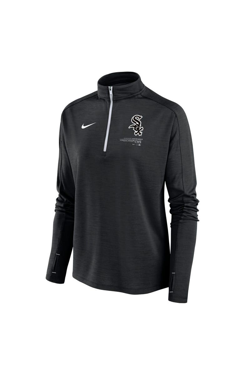 Nike Women's Nike Black Chicago White Sox Pacer Quarter-Zip Top, Alternate, color, Black