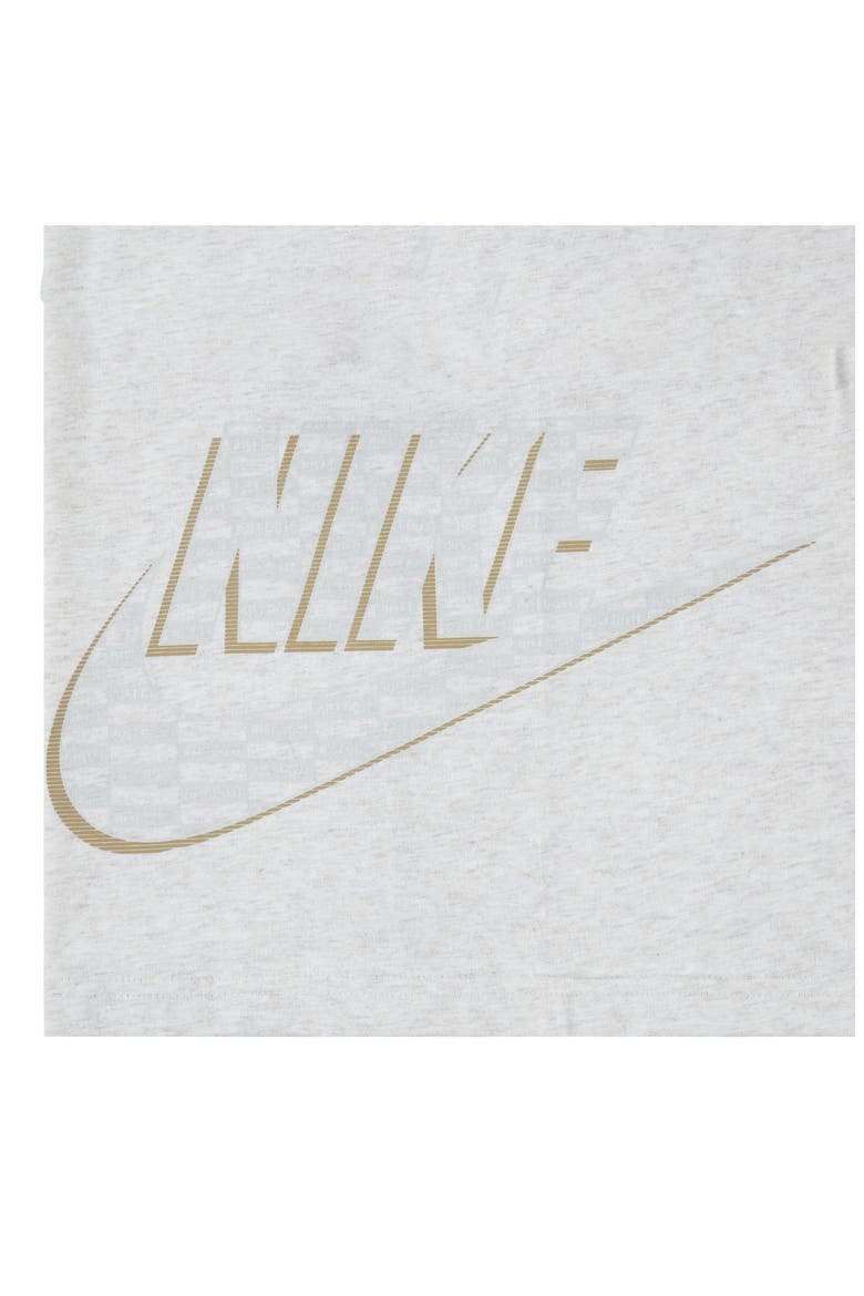 Kids' Futura Wrap Graphic Hooded T-Shirt, Alternate, color, PALE IVORY HEATHER