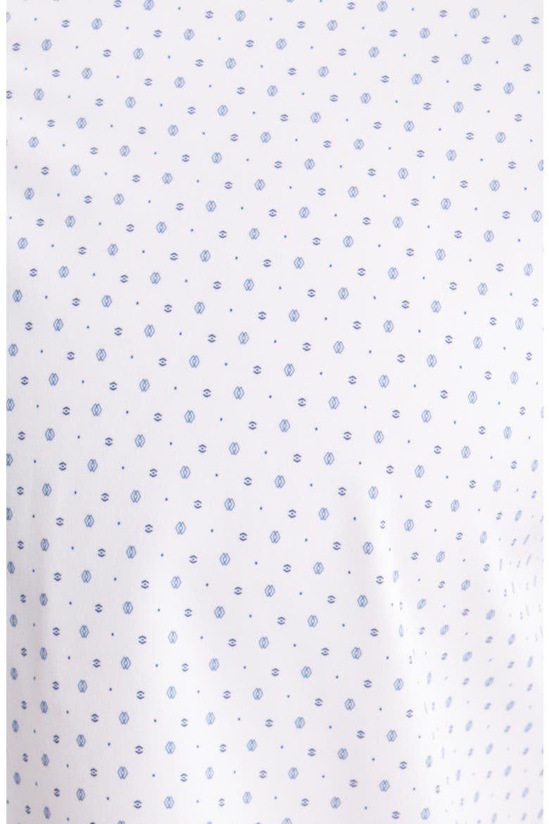 Trim Fit Neat Performance Button-Up Shirt, Alternate, color, WHITE