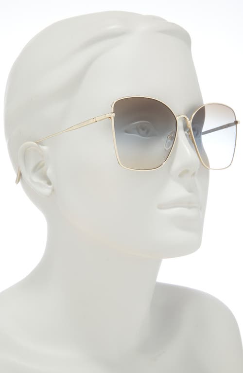 Longchamp Roseau 60mm Gradient Square Sunglasses In Multi