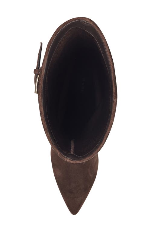 Marc Fisher Ltd Naples Suede Foldover Knee-high Boots In Multi