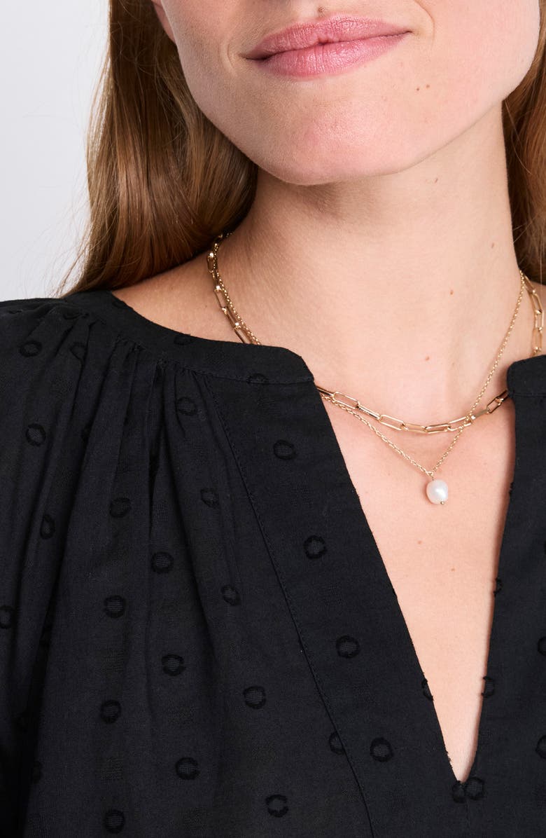 vineyard vines Izzy Cotton Top, Alternate, color, Jet Black