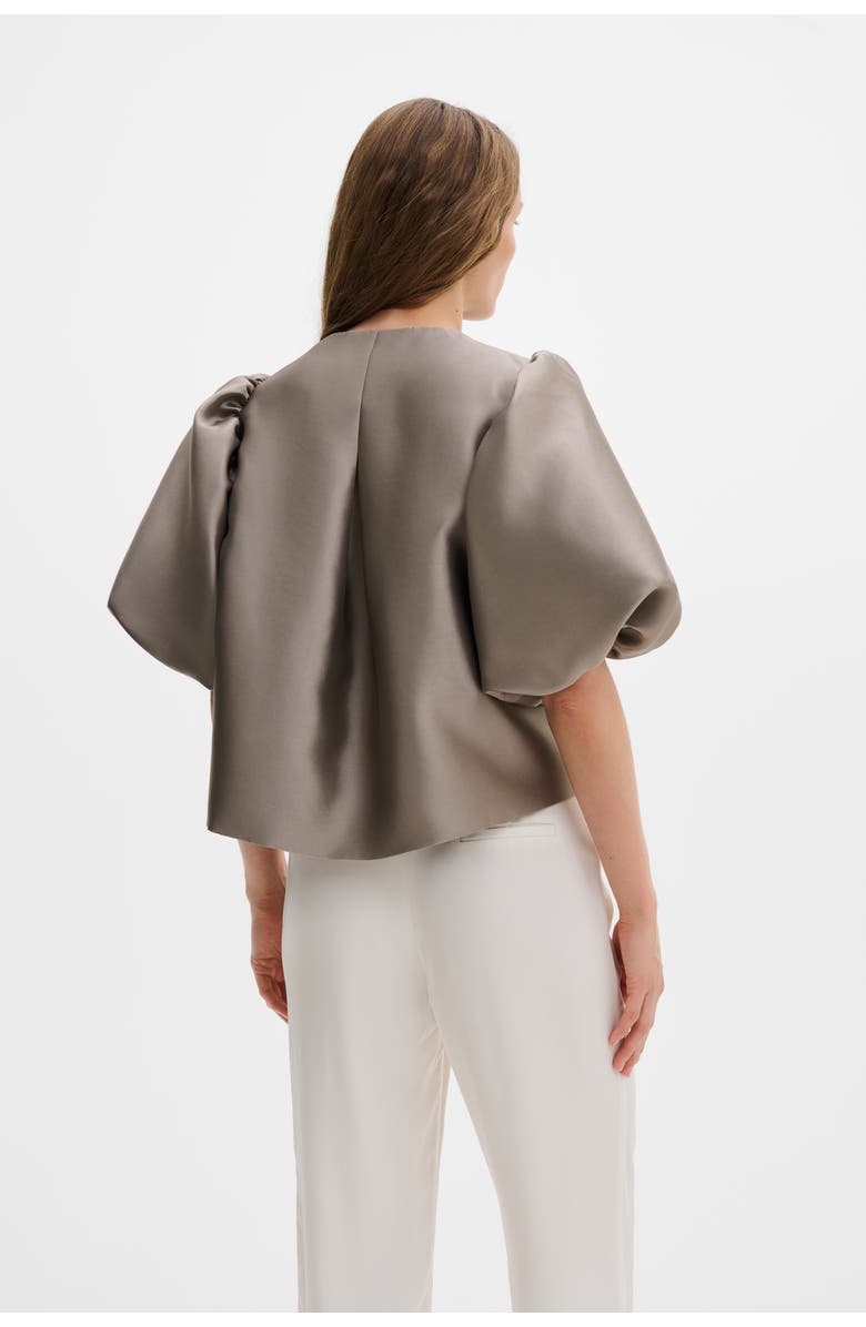 Malina Cleo Pouf Balloon Sleeve Blouse, Alternate, color, Graphite