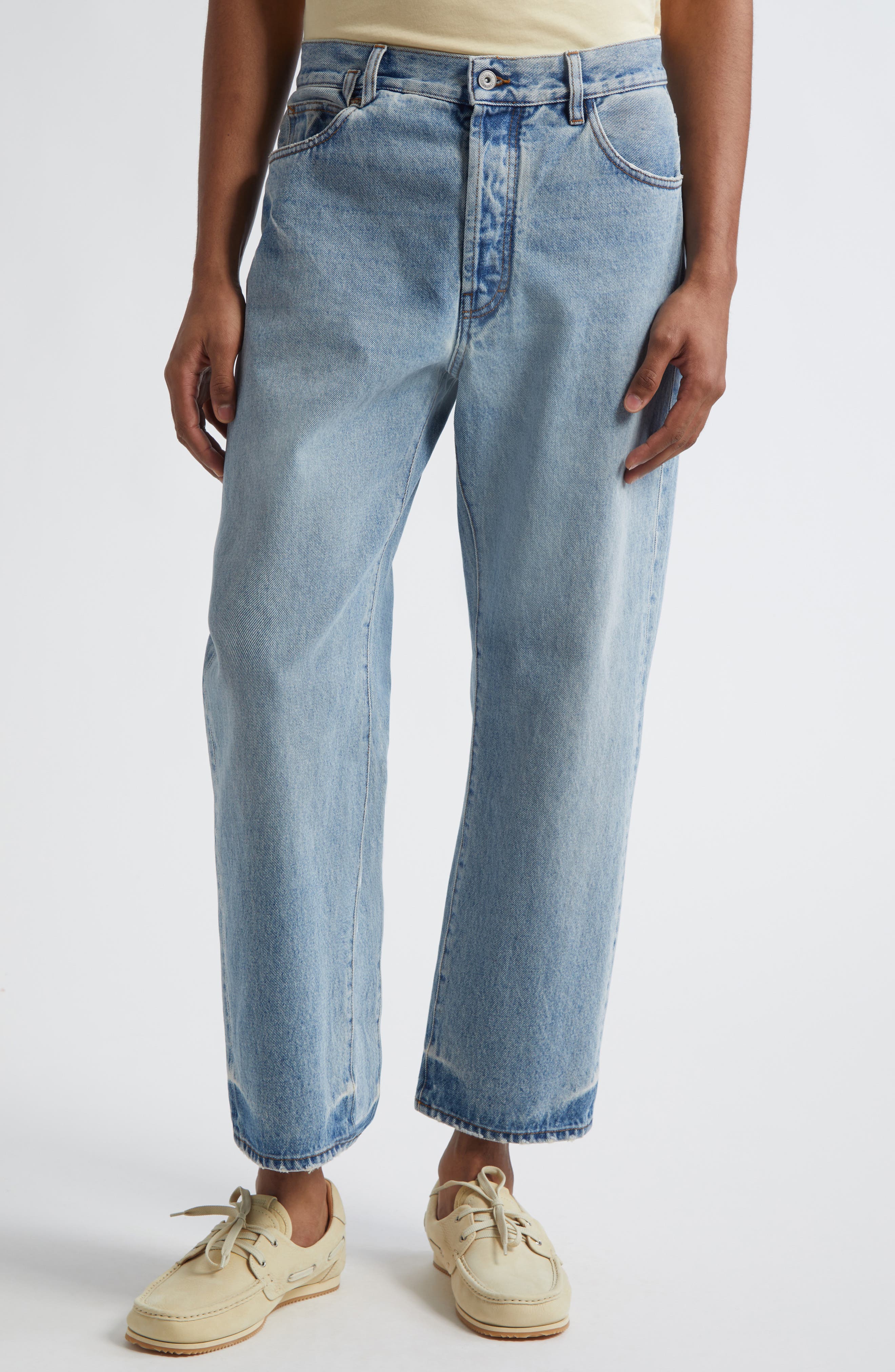 Le De-Nîmes Venice Straight Leg Jeans (Men) | Nordstrom