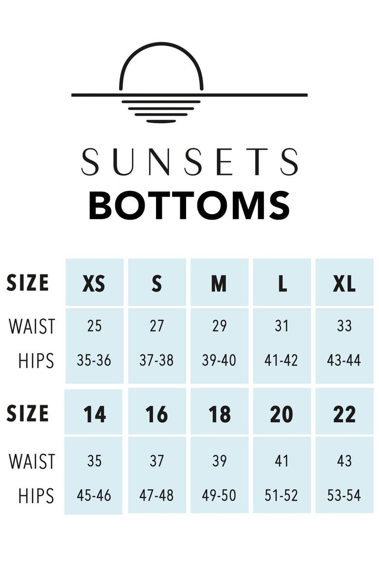 Sunsets Hannah High Waist Bikini Swim Bottoms, Alternate, color, Venice Seagrass Texture