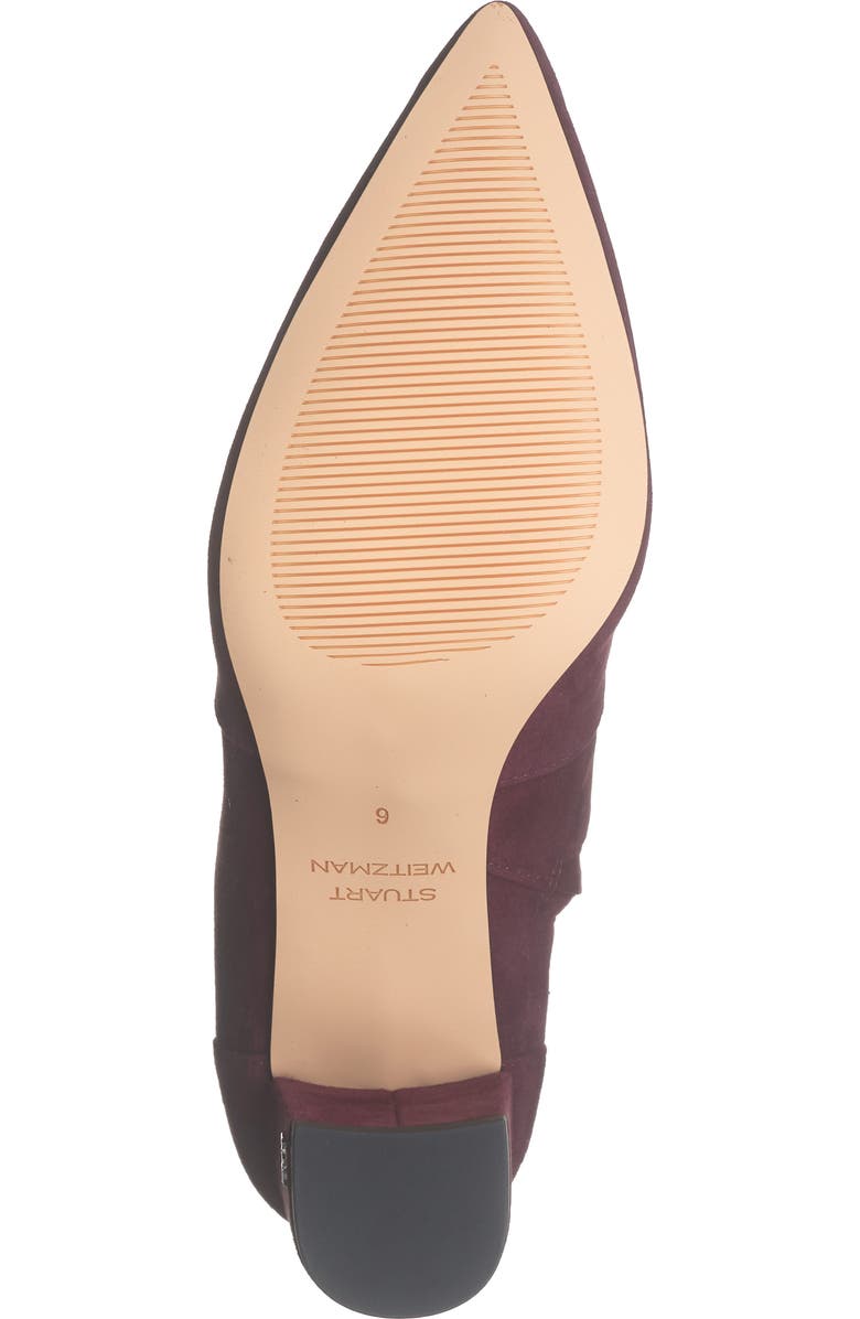 Stuart Weitzman Renegade Block Heel Bootie, Alternate, color, Cabernet