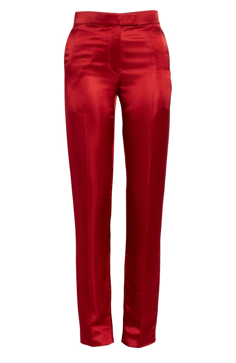 Helmut Lang Straight Leg Satin Pants, Alternate, color, 