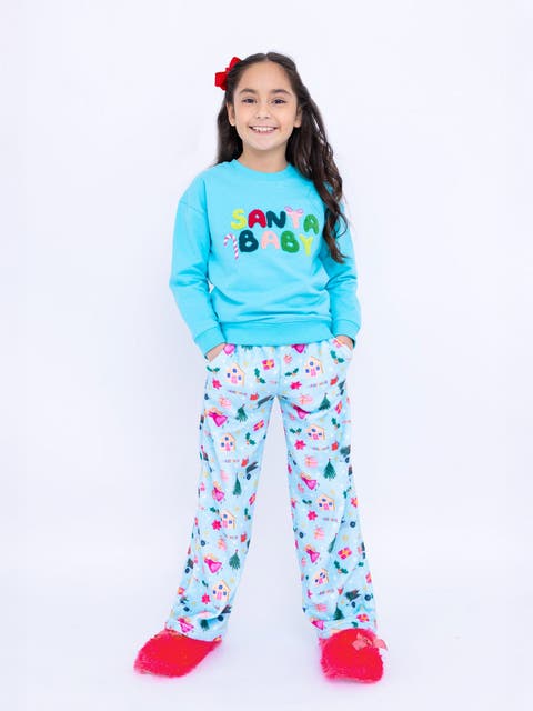 Plush Christmas loungewear pant