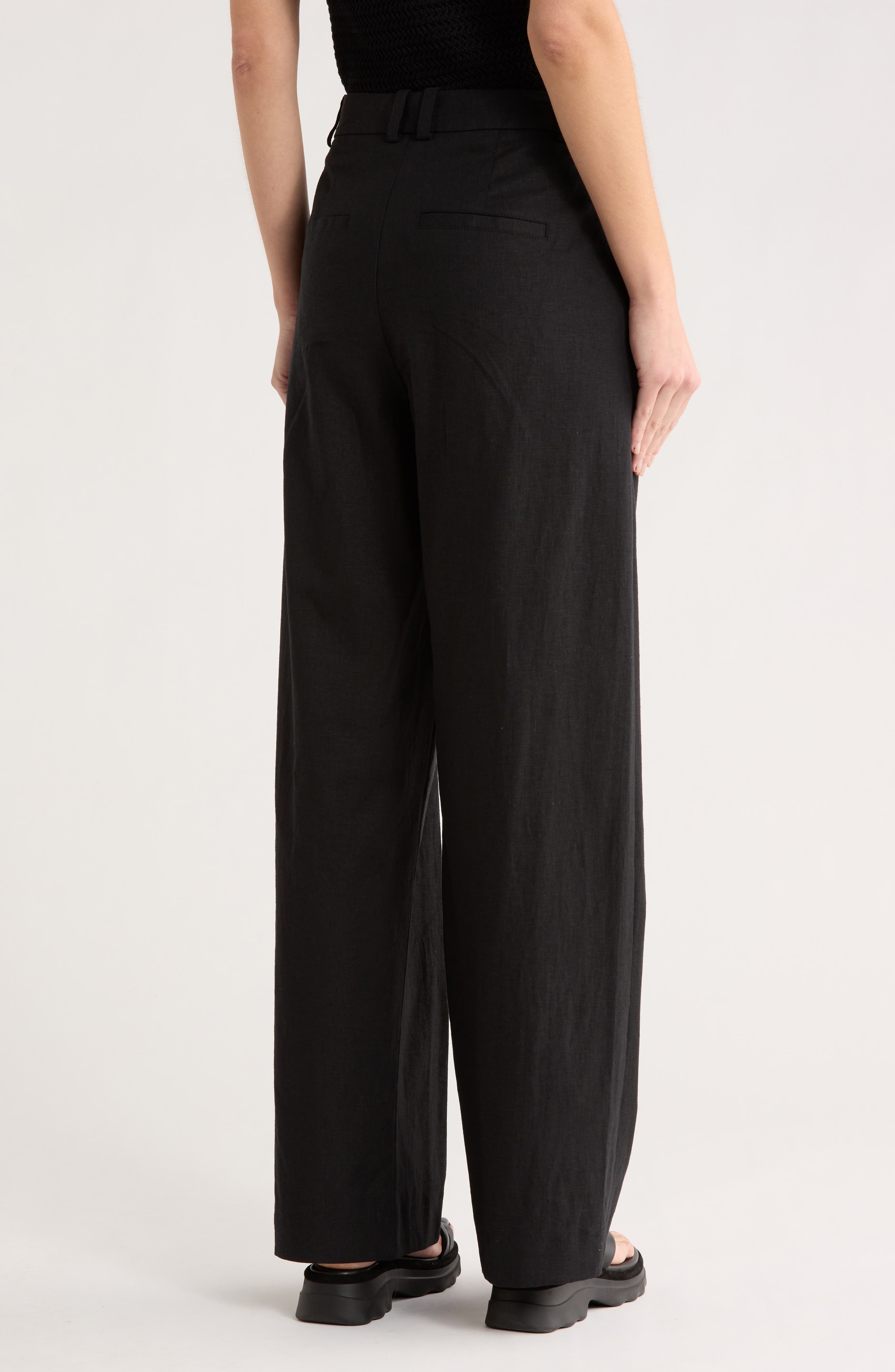 High Waist Tailored Wide Leg Pants - image 2