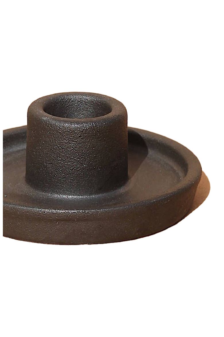 Whirl Ceramic Candle Holder - Set of 2, Alternate, color, Black