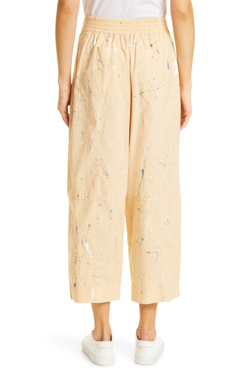 ATM Anthony Thomas Melillo Cotton Poplin Wide Leg Crop Pants, Alternate, color, 