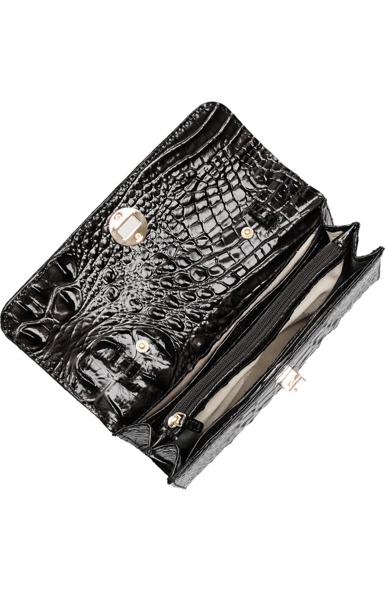Brahmin Polina Croc Embossed Leather Crossbody Bag, Alternate, color,