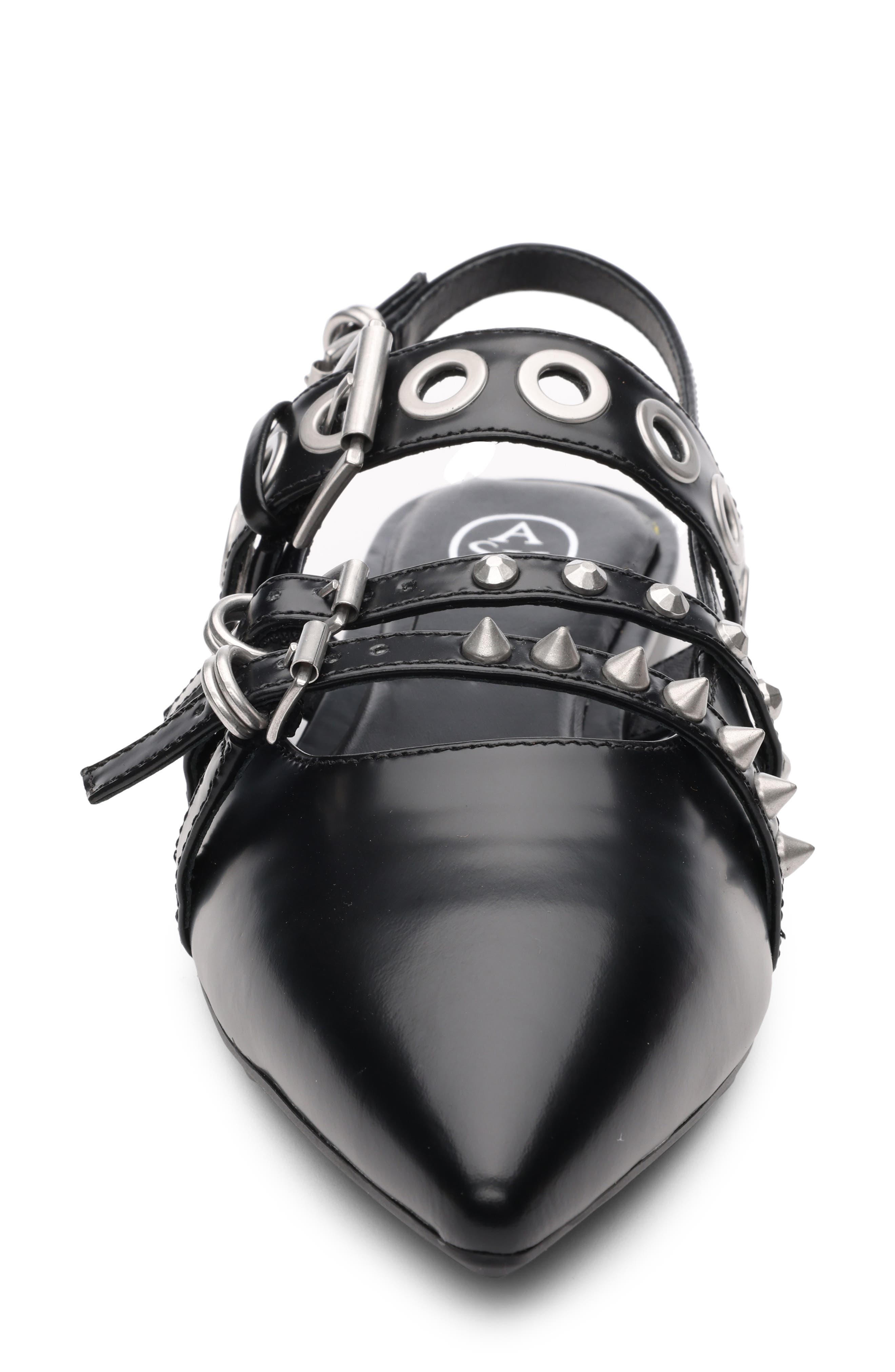 Ash Blondie Studded Slingback Flat, Alternate, color, 