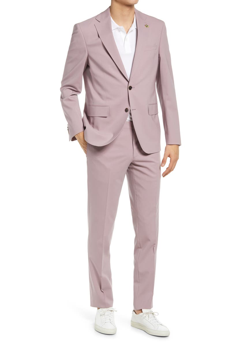 Ted Baker London Roger Slim Fit Stretch Wool Suit, Main, color,