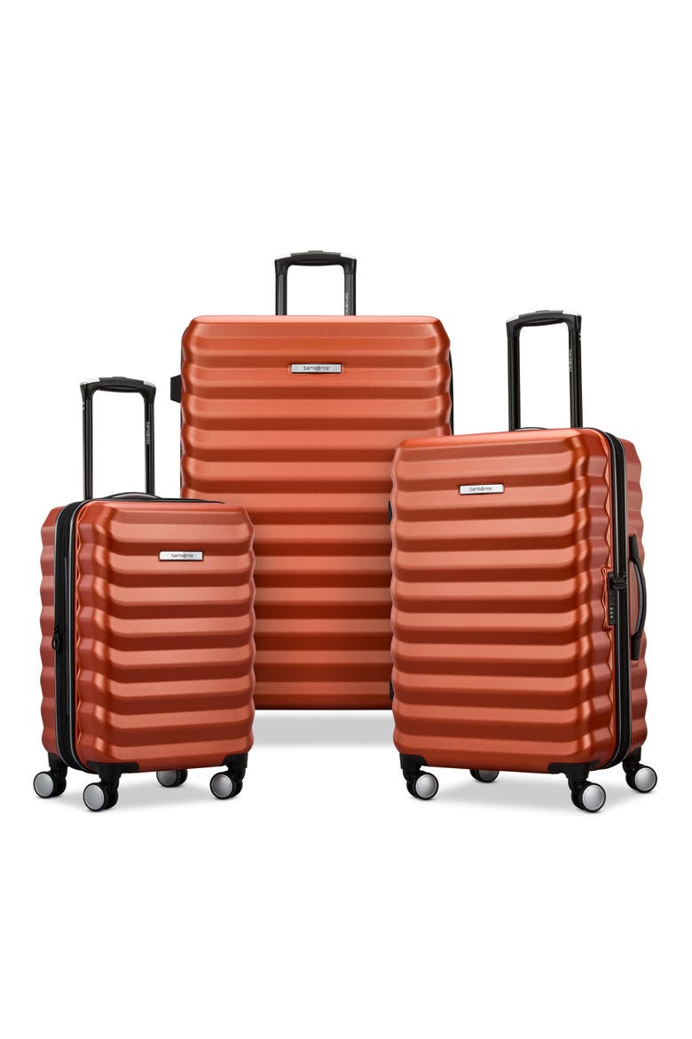Element Hardside Expandable 3 Piece (21"/24"/28") Luggage Set, Main, color, Copper Orange