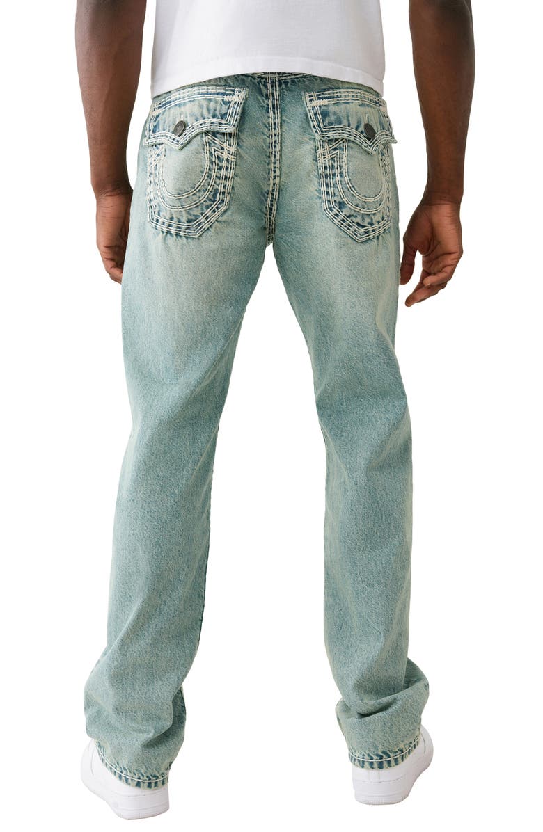 True Religion Ricky Flap Straight Leg Jeans, Alternate, color, 
