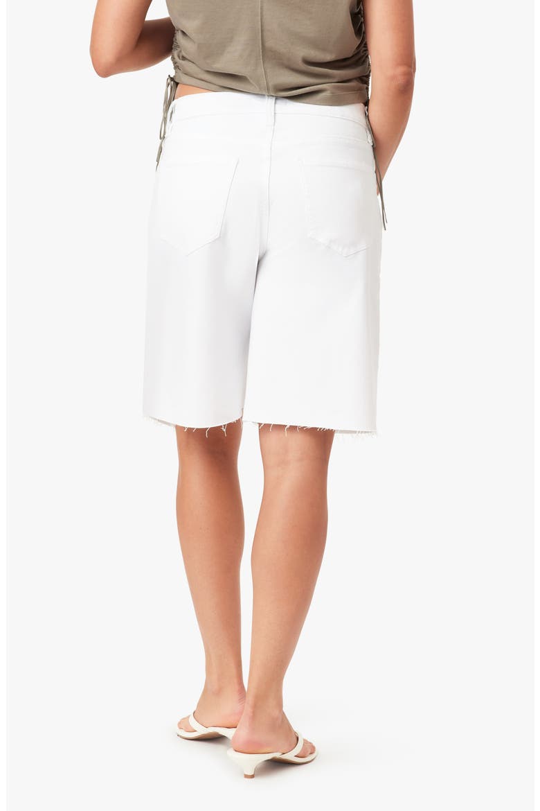 Joey Easy Long Cutoff Denim Shorts, Alternate, color, WHITE