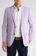 Nautica Purple Solid Stretch Cotton Sport Coat