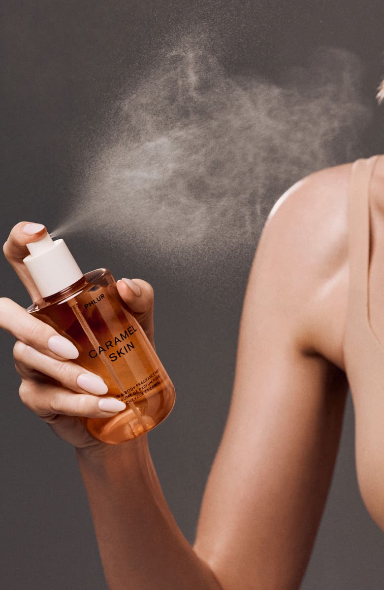 PHLUR Caramel Skin Hair & Body Fragrance Mist, Alternate, color,