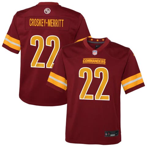 Youth Nike Jacory Croskey-Merritt Burgundy Washington Commanders Team Game Jersey